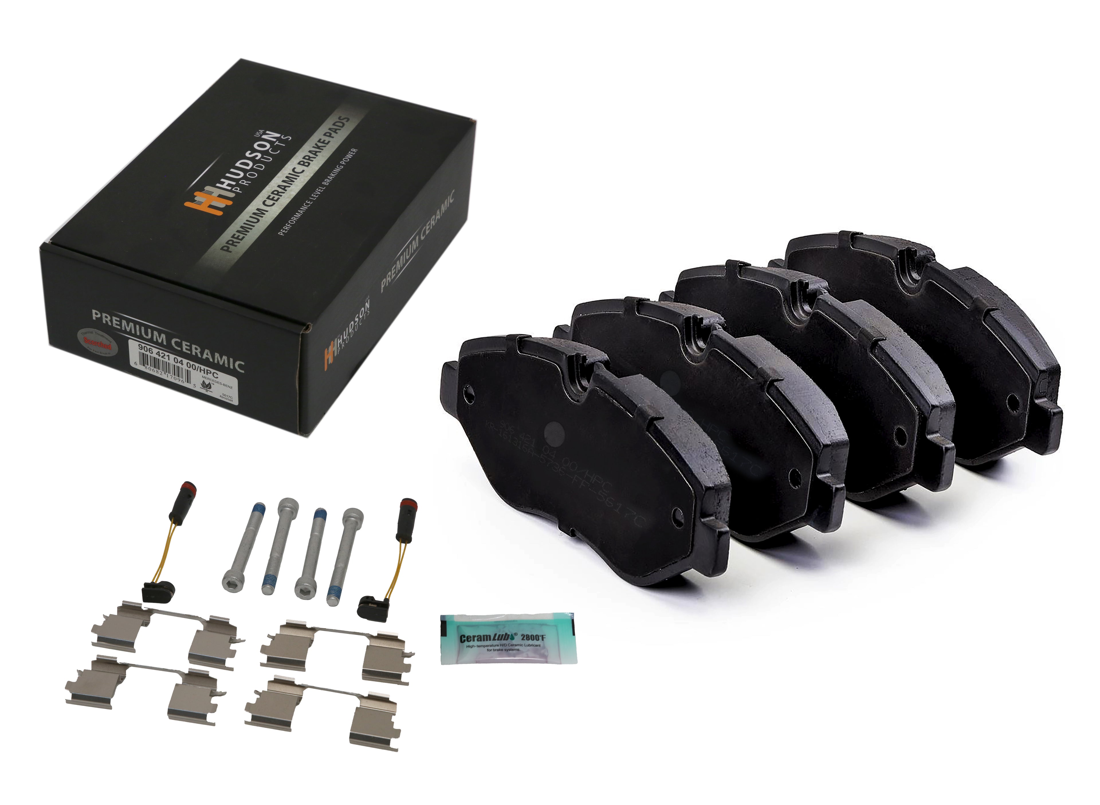 Mercedes Sprinter 2500 Front Ceramic Brake Pads – Hudson Premium Ceramic | NCV3 | #9064210400 (2007–2018)