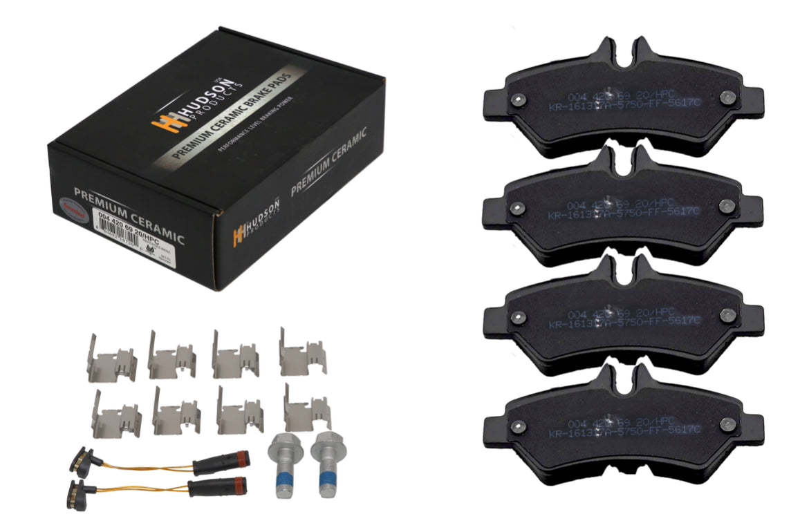 Mercedes Sprinter 2500/3500 Rear Ceramic Brake Pads – Hudson Premium Ceramic | NCV3 SRW | #0044206920 (2007–2018)