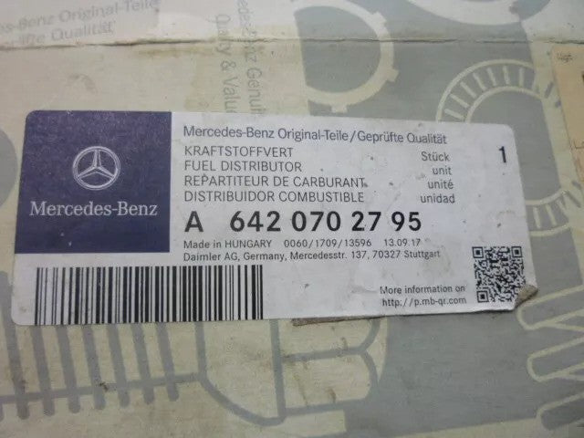 Genuine Fuel Rail – 6420702795 | Mercedes Sprinter OM642 Diesel Injection Rail