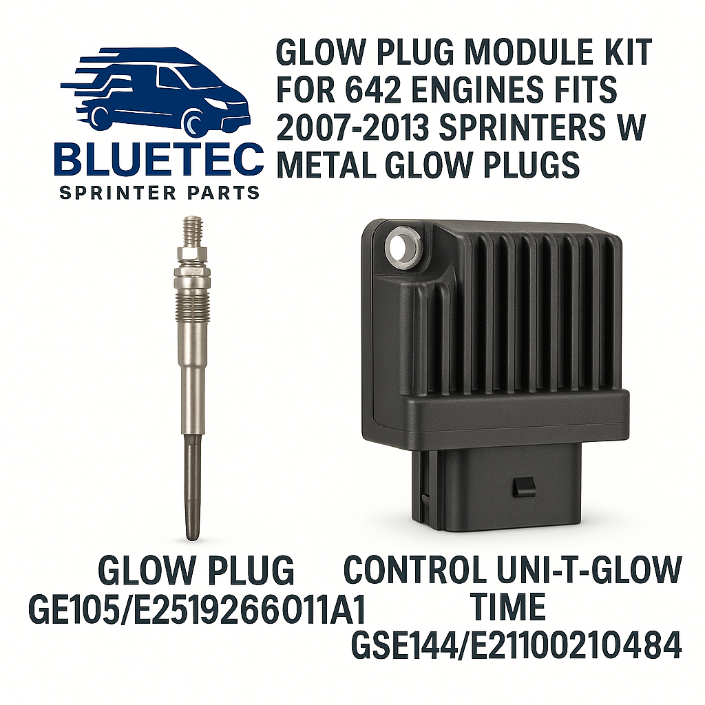 Mercedes Sprinter Glow Plug Module Kit – OM642 (2007–2013, Metal Glow Plugs)