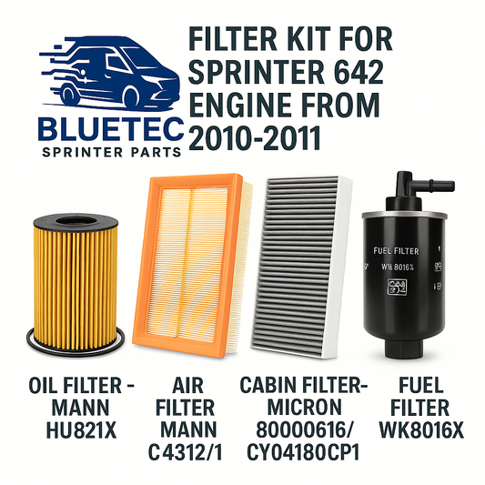 Filter Kit for sprinter 642 engine from 2010-2011 only