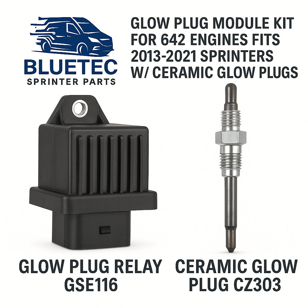 Mercedes Sprinter Glow Plug Module Kit – OM642 (2013–2021, Ceramic Glow Plugs)